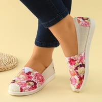 Дами флорални карикатурни обувки за печат на мода мека подметка