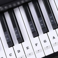 MyBeauty Key Electronic Piano Music Keyboard Transparent PVC стикер декор черно