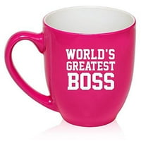 Оз Голяма бистро чаша керамично кафе чай чаша чаша най -големият шеф в света