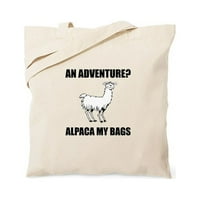 Cafepress - Alpaca My Bags Tote Bag - Естествено платно чанта, чанта за пазаруване на плат
