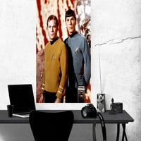Kirk Spock Star Trek Tos Poster 24inx36in Art Poster Multi-Color Square Adults Poster Time