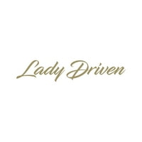 Lady Drived Sticker Decal Die Cut - самозалепващо винил - устойчив на атмосферни влияния - направен в САЩ - много цветове и размери - JDM Daily Drift Driver Driver