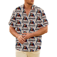 4 юли Мъжки хавайска риза САЩ Национална флаг риза Тий Графична риза яка 3d печат плюс размер ежедневно ежедневно облекло с къс ръкав Основен тънък год