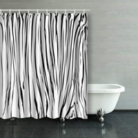 Текстура тигър ивица черно бели зебра ивици душ завеси за баня завеса за баня