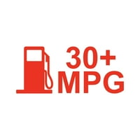 MPG стикер Decal Die Cut - самозалепващо винил - устойчив на атмосферни влияния - Произведен в САЩ - много цветове и размери - JDM Euro Hybrid пробег тридесет мили на галон
