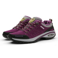 Oucaili дамски трекинг обувки въздушна възглавница маратонки Неплъзгащи се атлетични обувки Данък до нисък топ ежедневни маратонки Женски обучители лилаво с облицовани 8