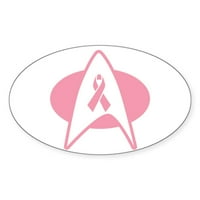 Cafepress - стикер за розова лента на Trek - стикер