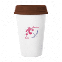Лео Стрелец съзвездие чаша кафе пиене Стъклен керамичен чаша чаша капак