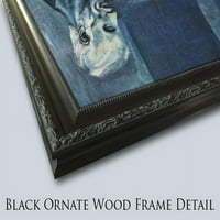 Garcons de Cafe Black Ornate Wood Framed Canvas Art от Beardsley, Aubrey