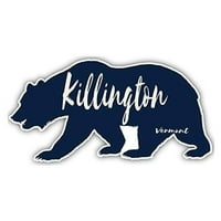Killington Vermont Souvenir 3x винил стикер за стикер за мечка дизайн