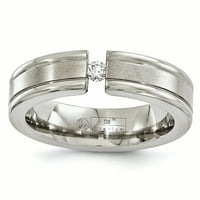 Едуард Мирел Титан .10ct Диамантен четен сватбен пръстен Размер 10. Човек модни бижута татко мъжки комплект подарък