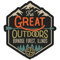 Burnidge Forest Illinois The Great Design Design Vinyl Decal Sticker