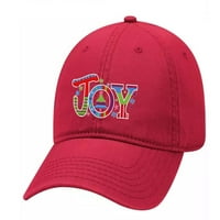 Весели коледни празници на жените дами годни татко шапка с метална катарама, празнична радост смесен печат, червено