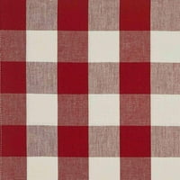 Wicklow Check Red & Cream Tiers - 72x36