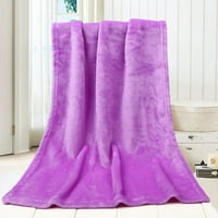 Kokovifyves Home Decor Clearance 50x Fashion Solid Soft Thry Kids Bendle Warm Coral Plaid одеяла фланела