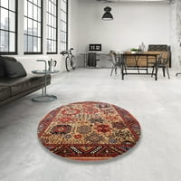 Ahgly Company Indoor Rectangle от средата на века Modern Light Copper Gold Oriental Area Rugs, 3 '5'
