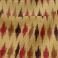 OneOone Viscose Jersey Fabric Argyle Ikat Printed Fabric Wide