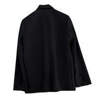 Besolor Blazers за жени Бизнес ежедневни плюс размер блейзър палто Отворена предна ревера с дълъг ръкав работен офис костюм якета