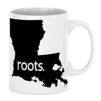 Louisiana Roots & La USA State Map, US Citizen Coffee & Tea Cup чаша