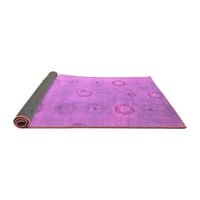 Ahgly Company Indoor Rectangle Abstract Pink Modern Area Rugs, 2 '4'