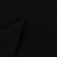 Жени върхове плюс размер сладък глухарче отпечатани къси ръкави летни тениски извънредни ежедневни кръгли пуловер на врата тениска свободна годна торбичка блуза черна xxl