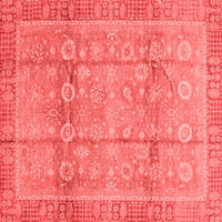 Ahgly Company Machine Pashable Indoor Rectangle Oriental Red Traditional Area Cugs, 3 '5'