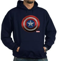 Cafepress - Captain America Grunge Hoodie - пуловер качулка, класическа, удобна суитчър с качулка
