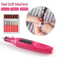 PersonalHomed Electric Nail Art Drill Manicure Machine Nail File Drill Bit Комплект за всички нокти гел Професионално захранване на ноктите за писалка педикюр