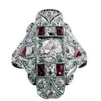 До 65% отстъпка от AMLBB пръстени за женски шаблон кухи пръстени, преувеличени леки луксозни дами пръстен Модел на кухи пръстени, декорирани с ръка бижута на хлабина