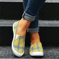 Takeoutsome Women Panvas Shoes Вулканизирайте меки дами Есенни мокасиви плоски обувки маратонки