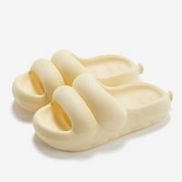 Айометни чехли за женски чехли новост обувки Отворен пръст Сладки дизайнерски чехли за домашни бани Жени чехли, бели 8