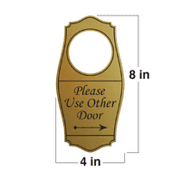 Знаци bylita Моля, използвайте друга закачалка за вратата на вратата - черна, 4 8