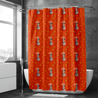 Замразени душ завеси карикатура отпечатани завеси за домашен декор с куки водоустойчиви завеси за баня