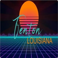 Fenton Louisiana Vinyl Decal Stiker Retro Neon Design