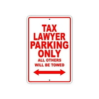 TA адвокат паркинг само за подарък декор за новост гараж метален алуминий 8 x12 знак