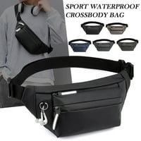 Мъже водоустойчиви гърди многофункционални пешеходни чанта траен материал подарък за мъже жени спорт ентусиаст тъмно сиво