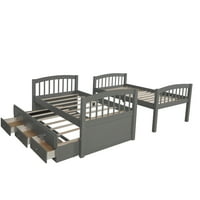 Електроносно двойно легло с стълба, предпазна релса, двойно легло с чекмеджета за спалня, мебели за стая за гости