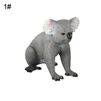 Farfi Simulation Mini Koala Animal Solid Model Model Figrine Desk Орнамент Обучение Играчка