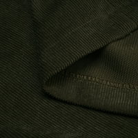 Vivianyo HD Mens Coats and Jackets Clearance Мъжки Нова Англия твърд цвят висококачествен ежедневен велдурой за единичен костюм костюм Армия зелено