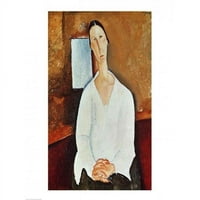 Postterazzi Balxir Madame Zborowska с стиснати ръце C. Poster Print от Amedeo Modigliani - в