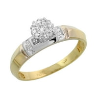 10k жълто злато мъжки диамантен сватбена лента пръстен за мъже 0. cttw блестящ отрязан широк размер 14