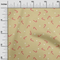 OneOone Velvet Dark Beige Fabric Коледна тъкан за шиене на отпечатана занаятчийска тъкан край двора