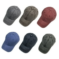 Sanwood Unise шапка тъмносин, реколта регулируема памучна бейзболна шапка жени мъже Snapback Sports Hip-Hop Hat