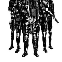 Твърди лек образ на специални оръжия и тактики SWAT екип служители с оръжия. Печат на плакат от Oleg Zabielin Stocktrek изображения
