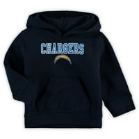 Toddler Navy Los Angeles Chargers Team Fleece Pullover Hoodie