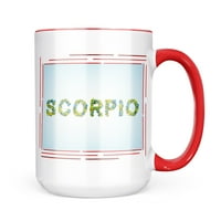 Neonblond Scorpio Stars Зелено синьо преобразуване подарък за любители на чай за кафе