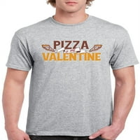 Pizza е моят валентин. Тениски мъже -smartprints дизайни, мъжки малки