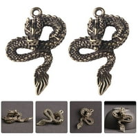 Изискан месингов занаят Diy Pendants Brass Dragon Decors Keychain Decors