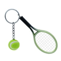 Мини тенис рекет ключов ключ за пръстен чар тенис топка ключова верига чанта за чанта за автомобил висулка за клавишинг подарък