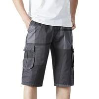 Hwmodou мъжки панталони от солиден цвят плюс размер многопокета ципове изрязани пролет летни мъжки дрехи панталони за мъже